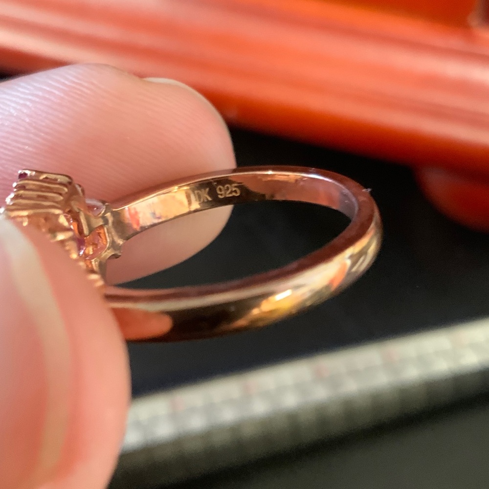 JTV Radiant Red Gemstone Ring - Picture 4 of 4
